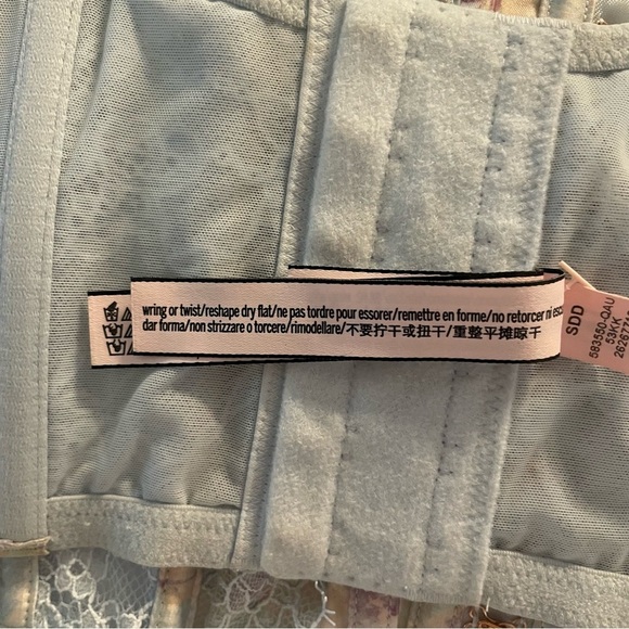 New! Victoria's Secret Dream Angels Pale Pastel Lace Corset Bra Top 22819 - Picture 13 of 15